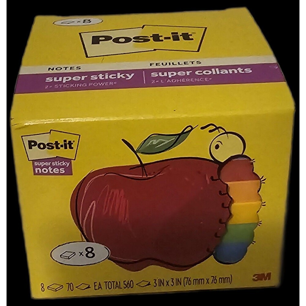 Post-it Notes Super Sticky Notes - Teacher Pack Various Colors NEW - Picture 7 of 8
